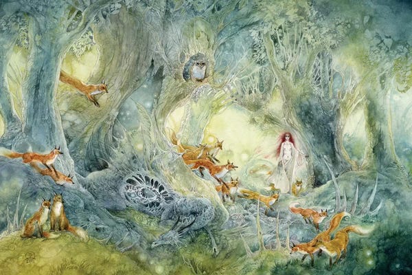Kids Fantasy Art: Firefly Hunters by Stephanie Law