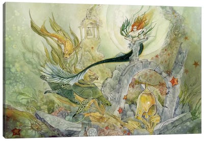 Forgotten Bells Of Ys Canvas Art Print - Mermaid Art