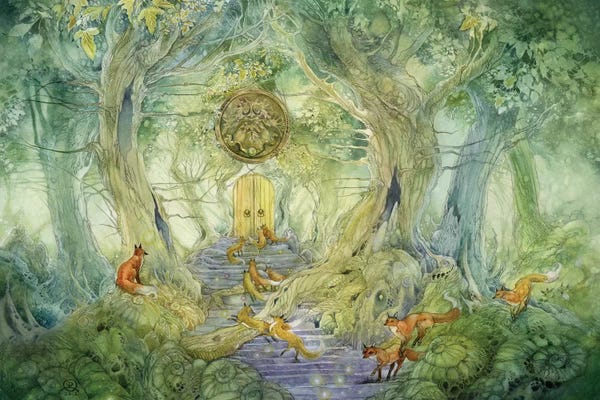 Foxes: Green Gate by Stephanie Law