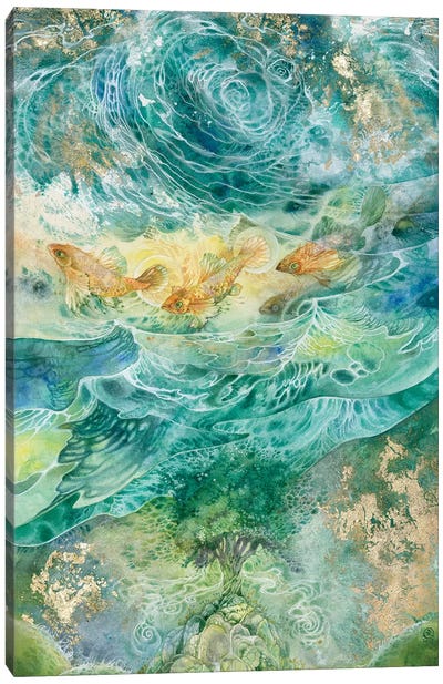 Inversions Canvas Art Print - Goldfish