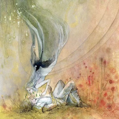 For A Kiss by Stephanie Law canvas print