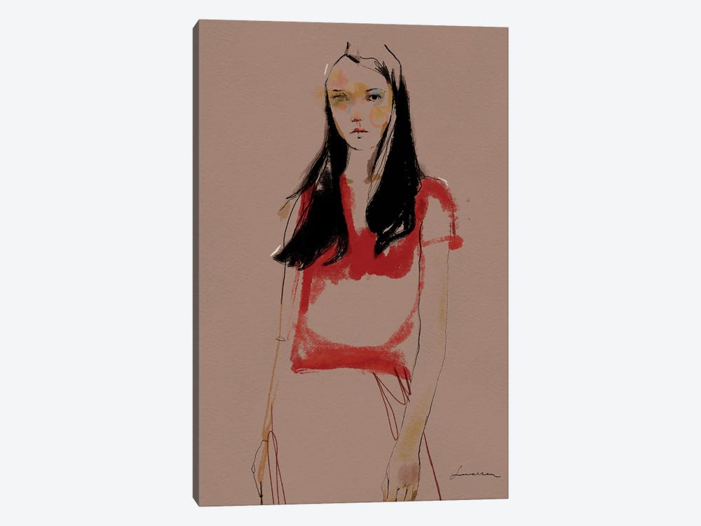 In Red by Scott Lucescu 1-piece Canvas Art Print