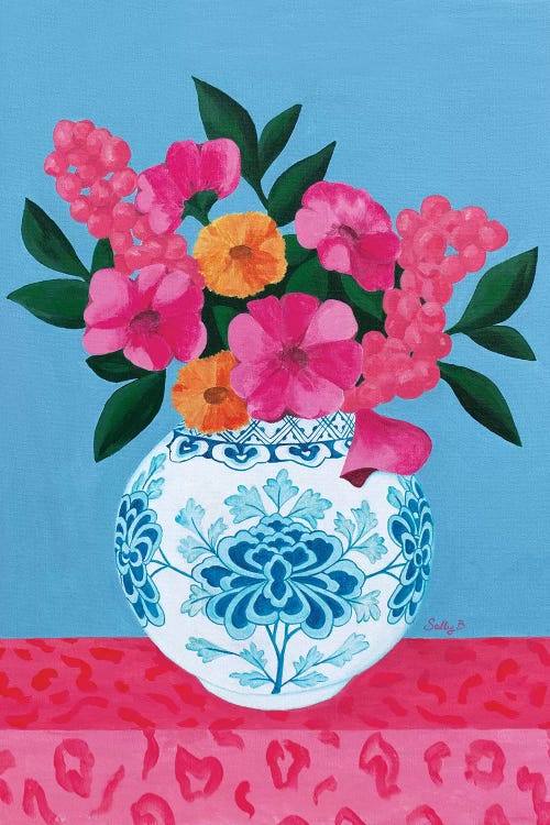 Chinoiserie Vase And Flowers