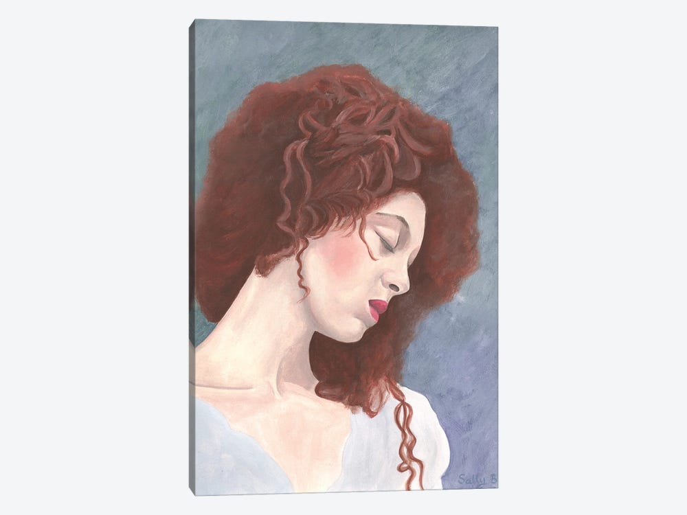 Melancholy Woman by Sally B 1-piece Canvas Wall Art