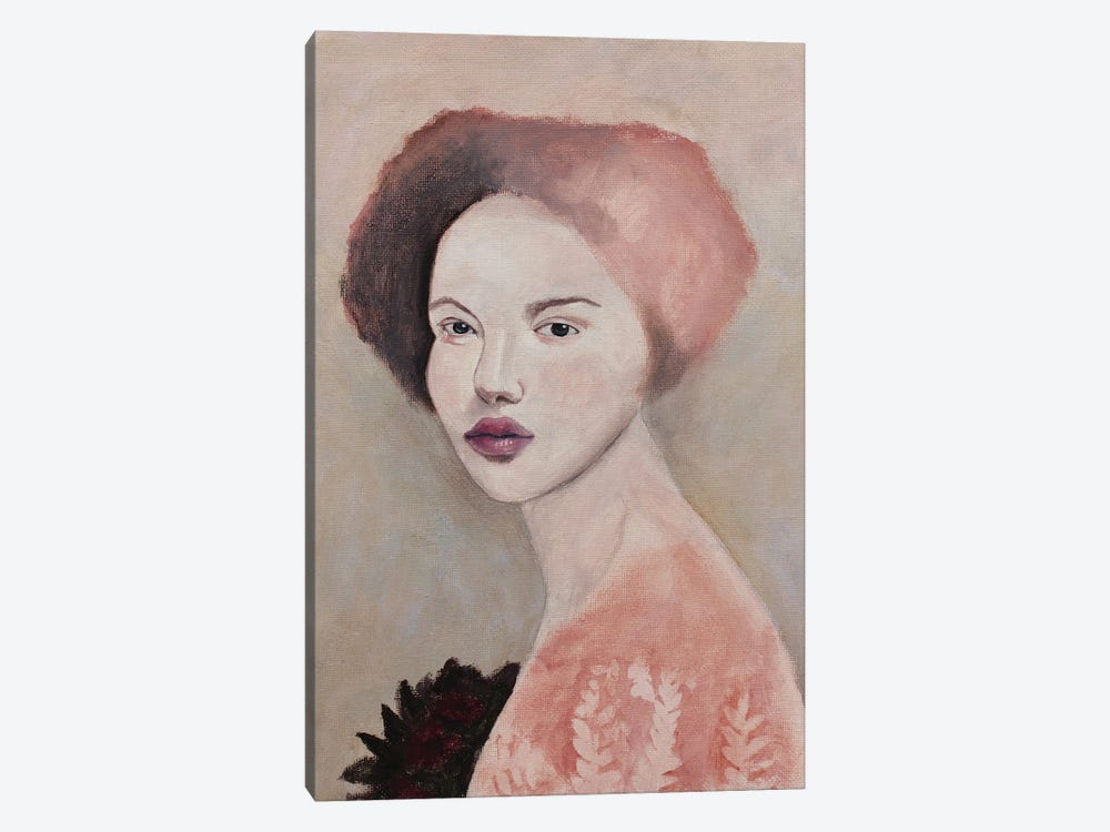 Woman Portrait Impressionist by Sally B 1-piece Art Print