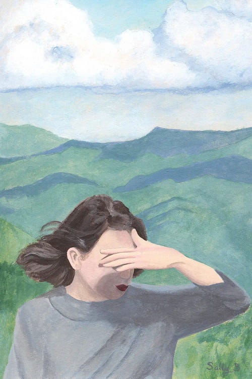 Woman With Mountains