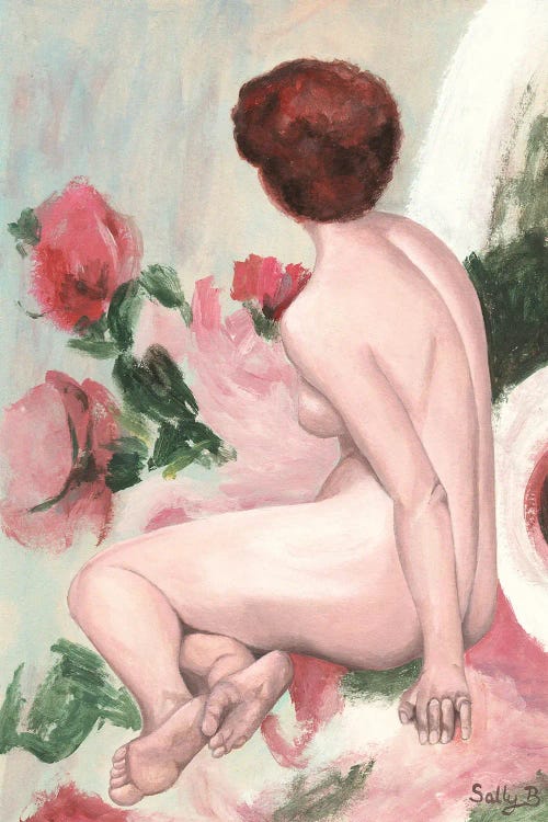 Woman Back Nude by Sally B wall art