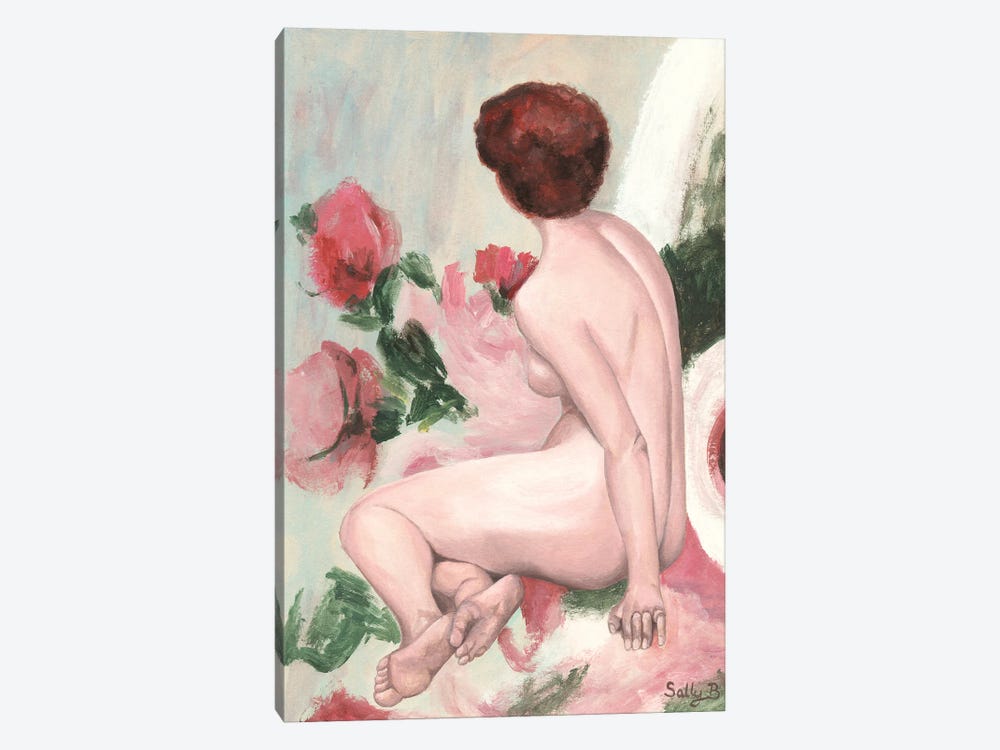 Woman Back Nude by Sally B 1-piece Canvas Artwork