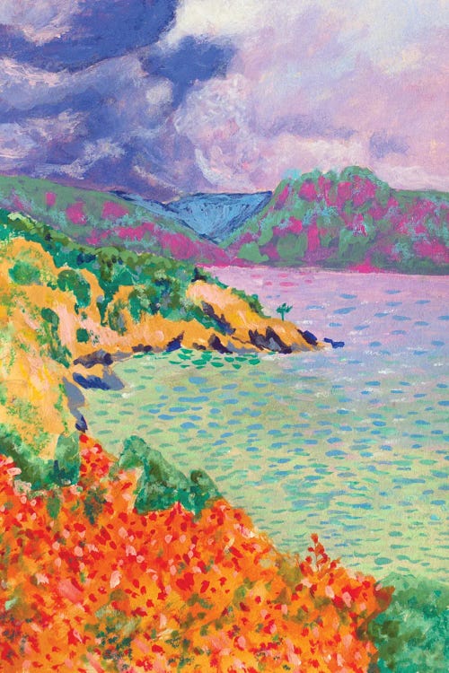 Corsica Coastline by Sally B wall art