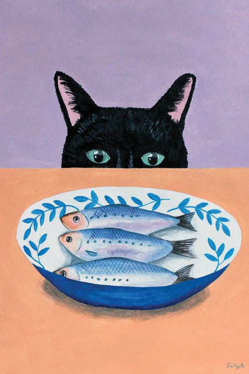 Cat And Fishes