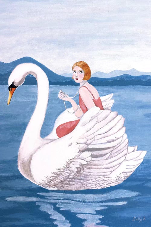 Woman And Swan