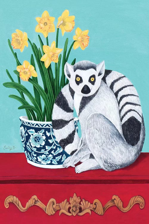 Lemur And Daffodil