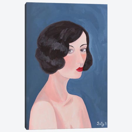 Naked Woman Canvas Print #SLY89} by Sally B Canvas Artwork