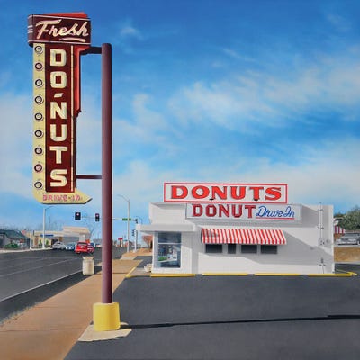 Donut Shop by John Salozzo canvas print