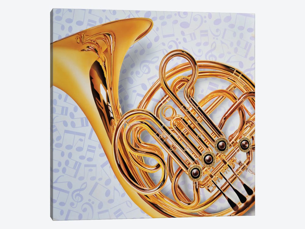 French Horn by John Salozzo 1-piece Art Print