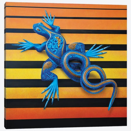 Lizard I Canvas Print #SLZ25} by John Salozzo Canvas Artwork