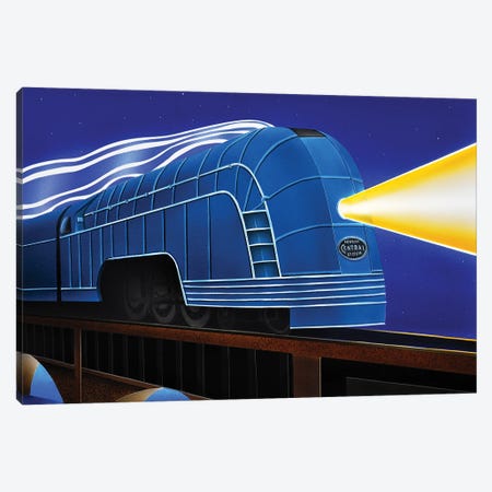 Night Train Canvas Print #SLZ27} by John Salozzo Canvas Art