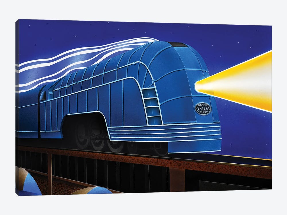 Night Train by John Salozzo 1-piece Art Print