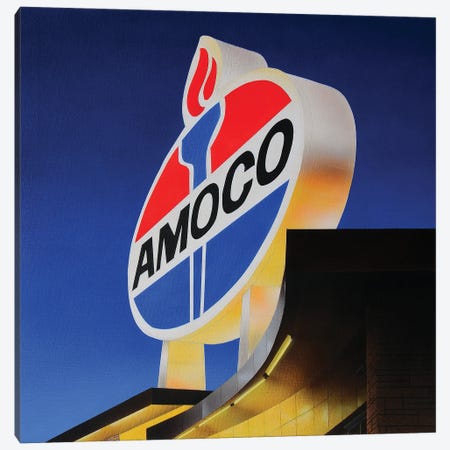 Amoco Painting Canvas Print #SLZ2} by John Salozzo Art Print