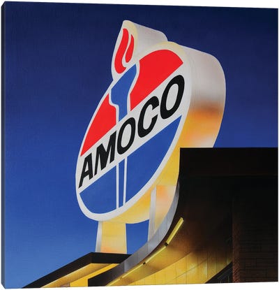 Amoco Painting Canvas Art Print - John Salozzo
