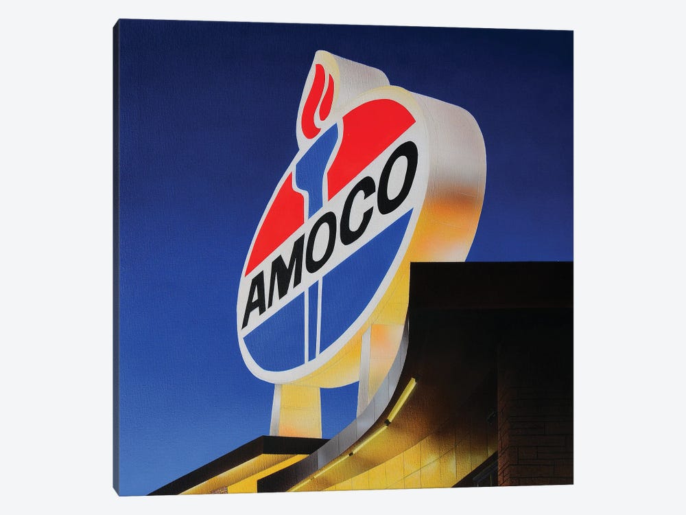 Amoco Painting by John Salozzo 1-piece Canvas Art Print