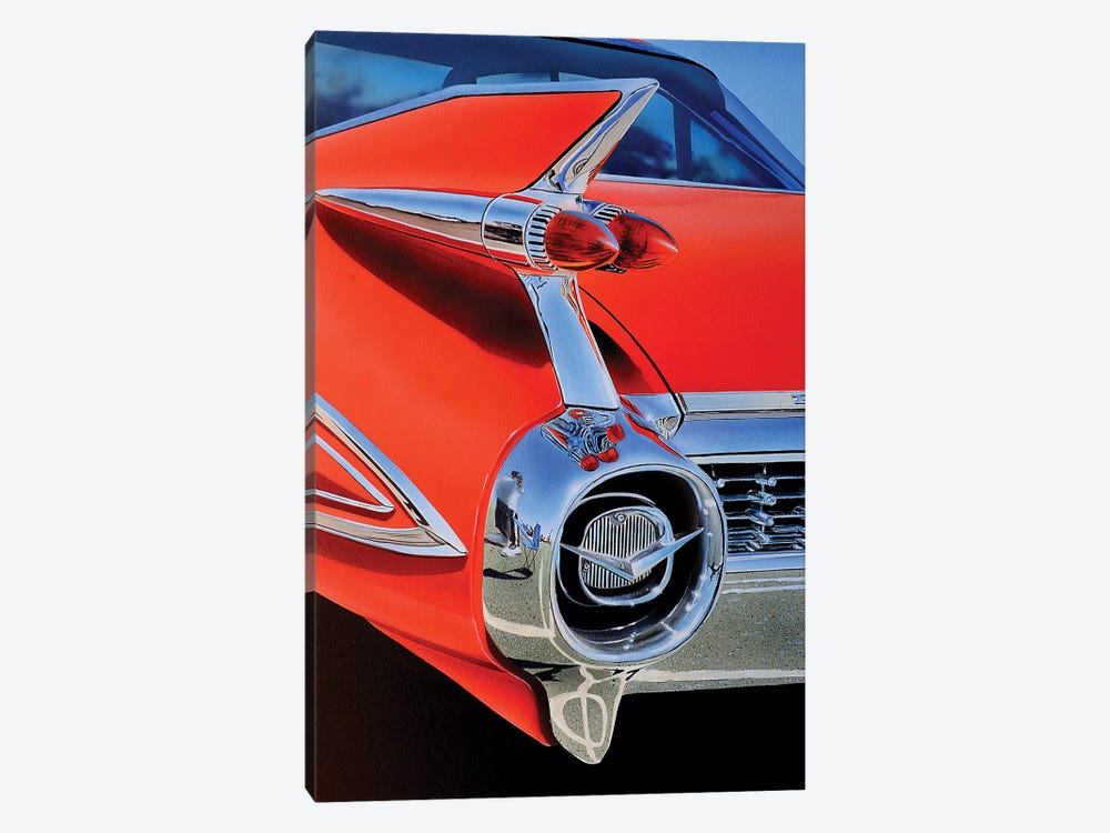 Red Caddy by John Salozzo 1-piece Art Print