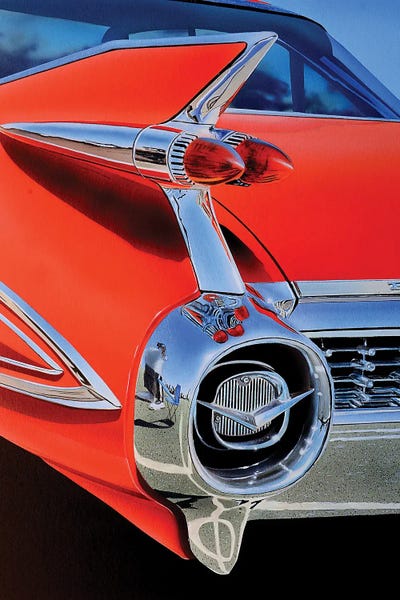 Cadillac: Red Caddy by John Salozzo