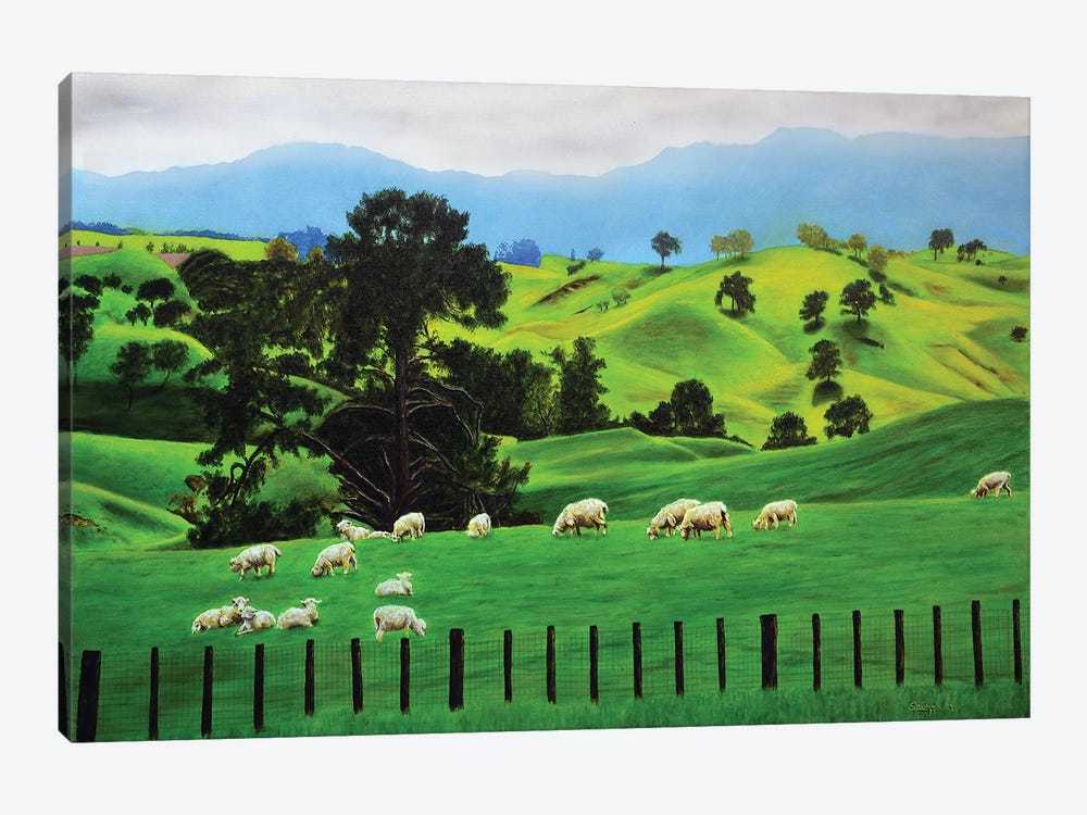 Sheep by John Salozzo 1-piece Canvas Artwork