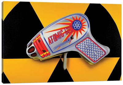 Atomic Ray Gun Canvas Art Print - John Salozzo