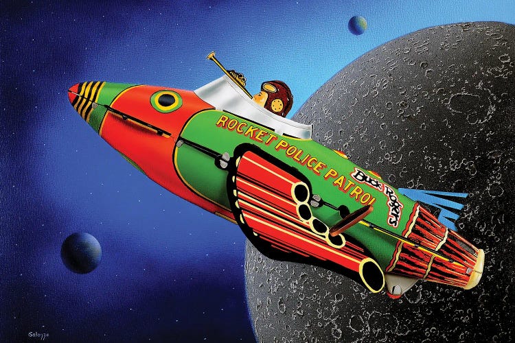 Space Cadet by John Salozzo wall art