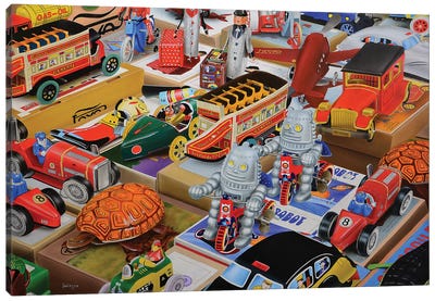 Toys Toys Toys Canvas Art Print - John Salozzo