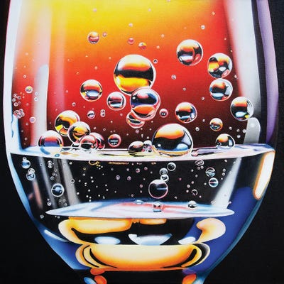 Rising Bubbles Abstract by John Salozzo multi panel art