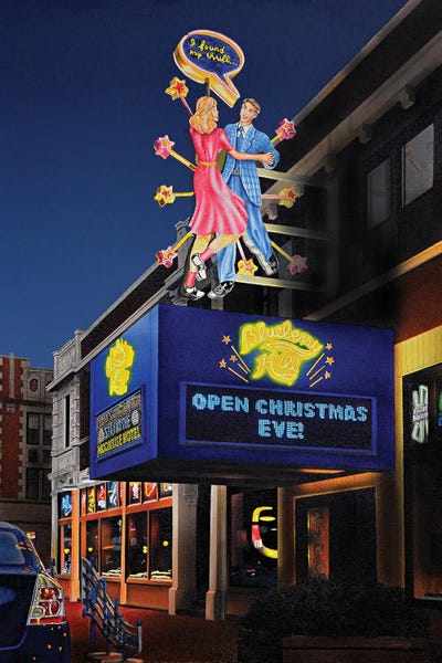 Blueberry Hill by John Salozzo framed canvas print