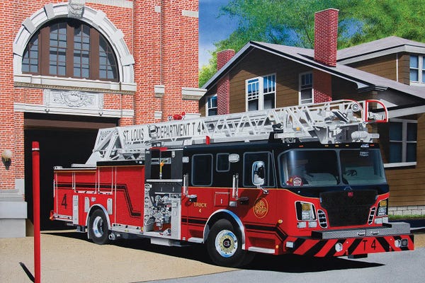 John Salozzo: Stl Fire Truck by John Salozzo