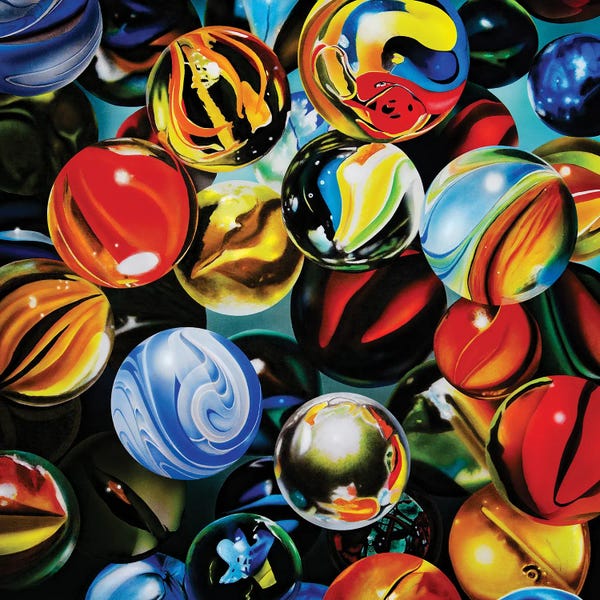 Dining Room Wall Art: Glass Marbles by John Salozzo