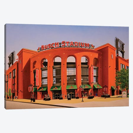 Busch Stadium Canvas Print #SLZ9} by John Salozzo Canvas Print