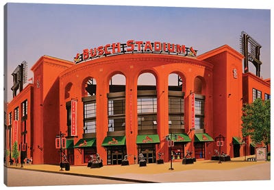 Busch Stadium Canvas Art Print - John Salozzo