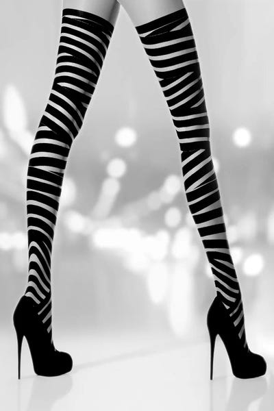 Black & White Pop Culture Art: Night Out II by Sarah McGuire