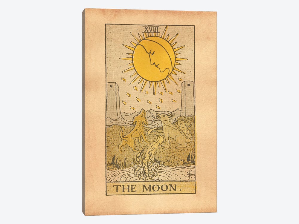 The Moon Tarot by Tea Stained Madness 1-piece Canvas Print
