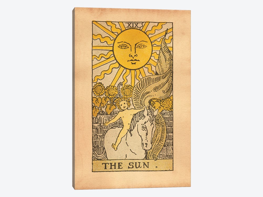 The Sun Tarot by Tea Stained Madness 1-piece Canvas Artwork