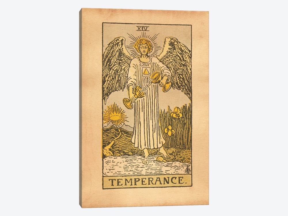 Temperance Tarot by Tea Stained Madness 1-piece Canvas Print