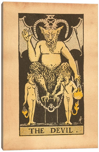 The Devil Tarot Canvas Art Print - Mysticism