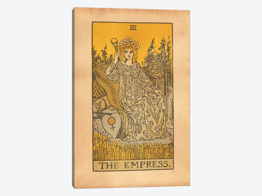 The Empress Tarot by Tea Stained Madness 1-piece Canvas Art Print