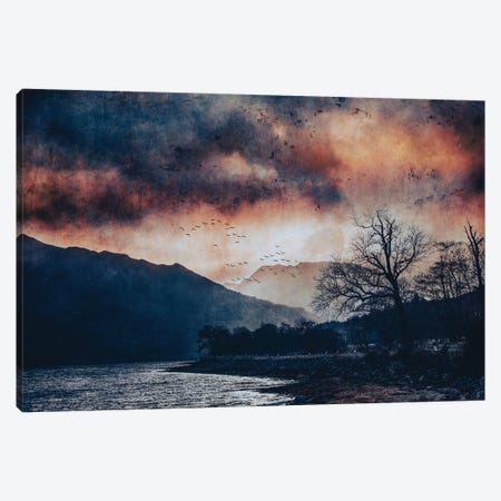 Lochleven Sunset (Copper) Canvas Print #SMF104} by Sarah Morton Canvas Art Print