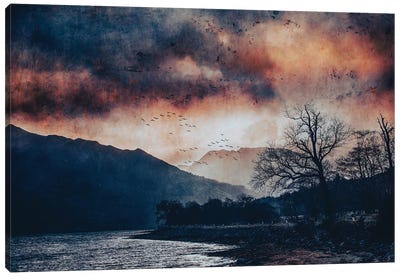Lochleven Sunset (Copper) Canvas Art Print - Sarah Morton