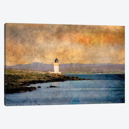 Loch Indaal Lighthouse, Islay Canvas Print #SMF106} by Sarah Morton Canvas Print