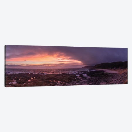 Southend Sunset (Panorama) Canvas Print #SMF13} by Sarah Morton Canvas Print