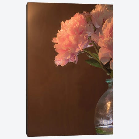 Peonies In A Vase II Canvas Print #SMF40} by Sarah Morton Canvas Art