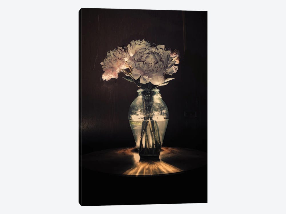 Peonies In A Vase III by Sarah Morton 1-piece Canvas Wall Art