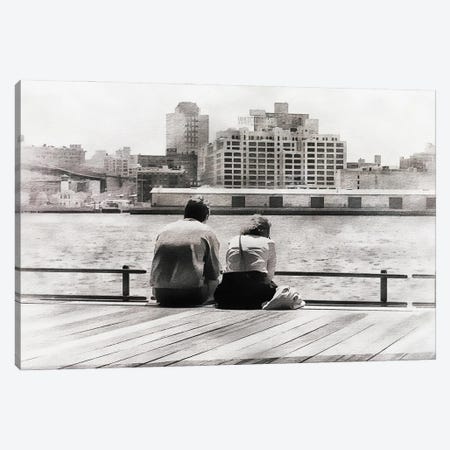 Sitting On The Dock Of The Bay Canvas Print #SMF49} by Sarah Morton Canvas Art